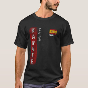 Klassisches Spanien Karate spanische Flagge Kyokus T-Shirt