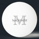 Klassisches Spiel | Monogram Name Script Chic Init Tischtennisball<br><div class="desc">Moderne personalisierte,  einfache Klassik und einzigartig. Ideal zum Geburtstag,  Brautparty oder jeden Tag. #shopping #stylish #fashionista #unforgettable #giftsforlife #Zazzle #zazzlemade #WelcomeToFharrynland</div>