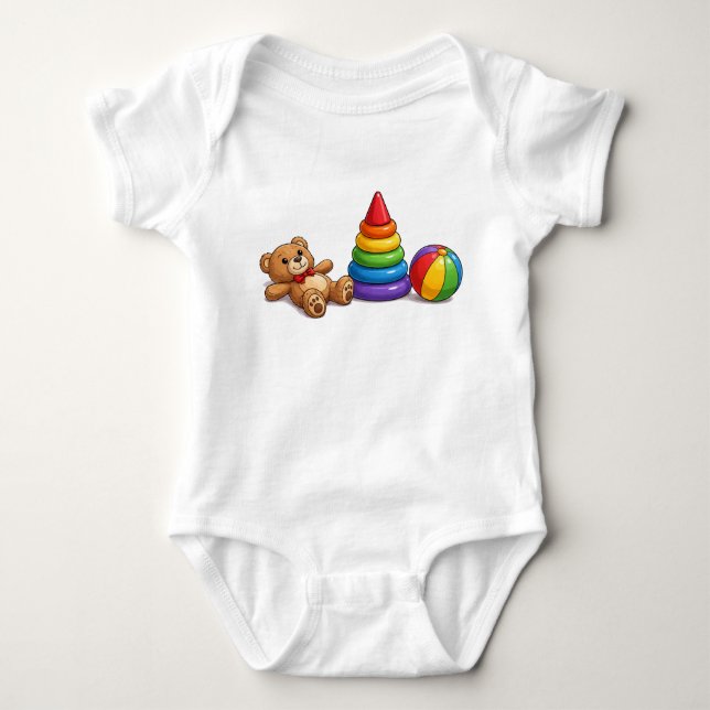 Klassisches Spielzeug-Set Baby Strampler (Vorderseite)