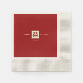 Klassisches Square Doppelglücksspiel Chinesische H Serviette