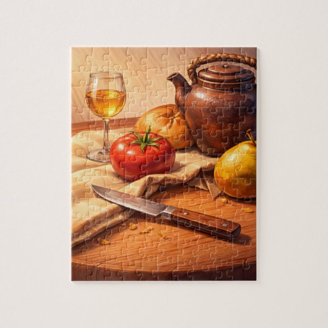 Klassisches Stilleben-Kunstpuzzle Puzzle (Vertikal)