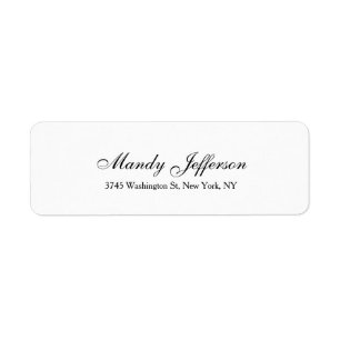 Klassisches Style Script kreativ Schlicht Schwarz-