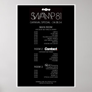 klassisches Sumpfplakat Poster