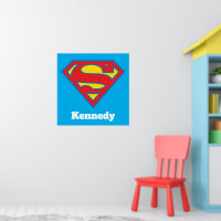 Klassisches Supergirl-Logo mit blauer Kontur