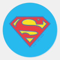 Klassisches Supergirl-Logo mit blauer Kontur