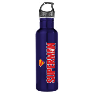 Klassisches Superman Bold-Logo Edelstahlflasche