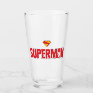 Klassisches Superman Bold-Logo Glas