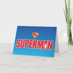 Klassisches Superman Bold-Logo Karte