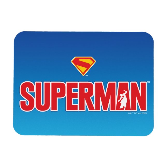 Klassisches Superman Bold-Logo Magnet (Horizontal)