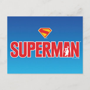 Klassisches Superman Bold-Logo Postkarte