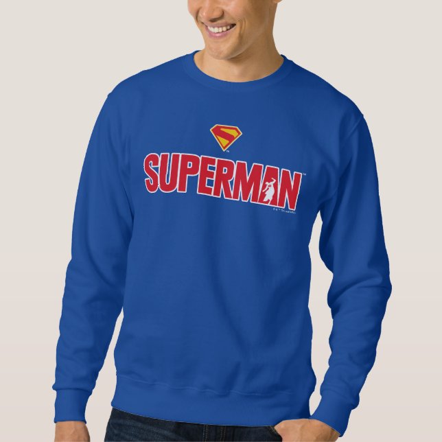 Klassisches Superman Bold-Logo Sweatshirt (Vorderseite)