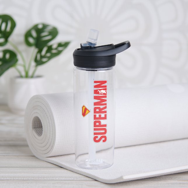 Klassisches Superman Bold-Logo Trinkflasche (Yoga)