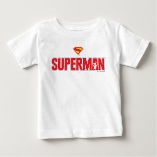 Klassisches Superman-Logo in Fettschrift Baby T-shirt