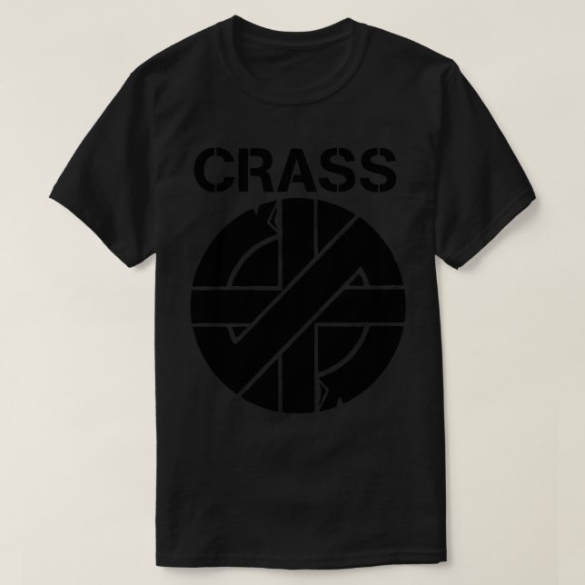 Klassisches T-Shirt für das Crass-Logo (Design vorne)