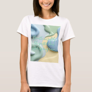 Klassisches T-Shirt mit stilvollem abstraktem Graf