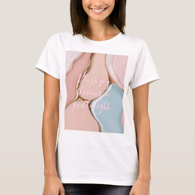 Klassisches T-Shirt mit stilvollem abstraktem Graf (Vorderseite)