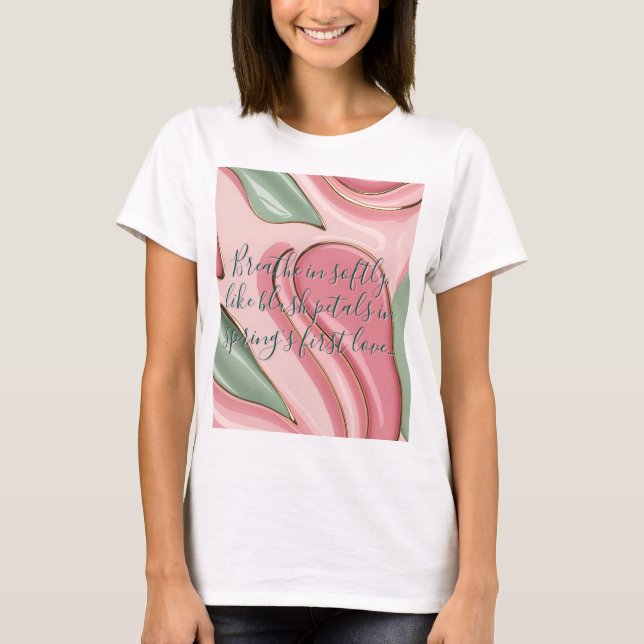 Klassisches T-Shirt mit stilvollem abstraktem Graf (Vorderseite)