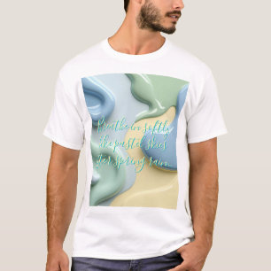 Klassisches T-Shirt mit stilvollem abstraktem Graf