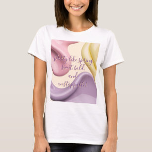 Klassisches T-Shirt mit stilvoller abstrakter Graf