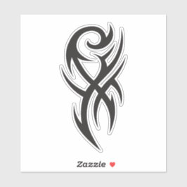 Klassisches Tattoo-inspiriertes Line-Art-Design Aufkleber