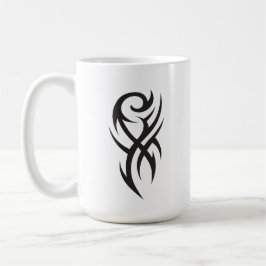Klassisches Tattoo-inspiriertes Line-Art-Design Kaffeetasse