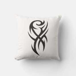 Klassisches Tattoo-inspiriertes Line-Art-Design Kissen