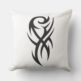 Klassisches Tattoo-inspiriertes Line-Art-Design Kissen