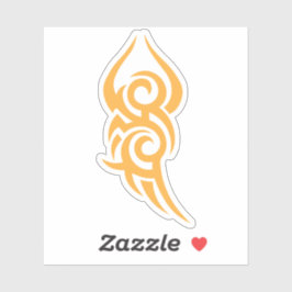 Klassisches Tattoo-inspiriertes Linienkunst-Design Aufkleber