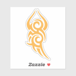 Klassisches Tattoo-inspiriertes Linienkunst-Design Aufkleber