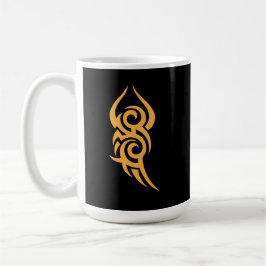 Klassisches Tattoo-inspiriertes Linienkunst-Design Kaffeetasse