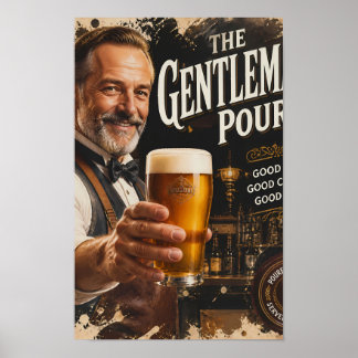 Klassisches Tavern Toast und Amber Cheer Poster