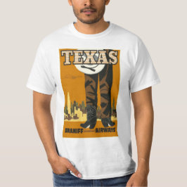 Klassisches Texas-Reise-Anzeigen-T-Shirt T-Shirt