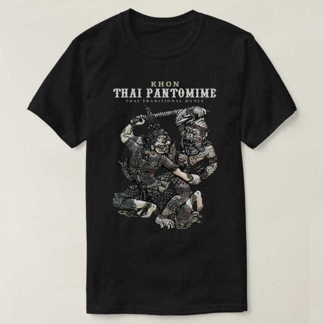 Klassisches Thai Pantomime T-Shirt (Design vorne)