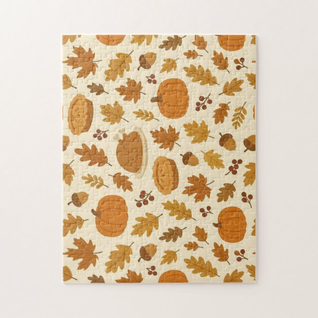 Klassisches Thanksgiving-Muster Puzzle (Vertikal)