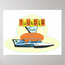 Klassisches Thunderboats-Poster Poster