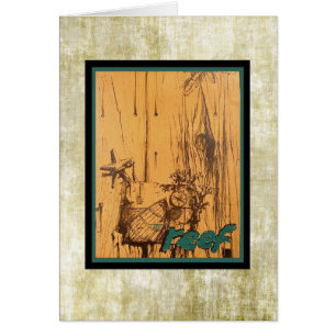 Klassisches Tiki-Menü aus der Mitte des Jahrhunder