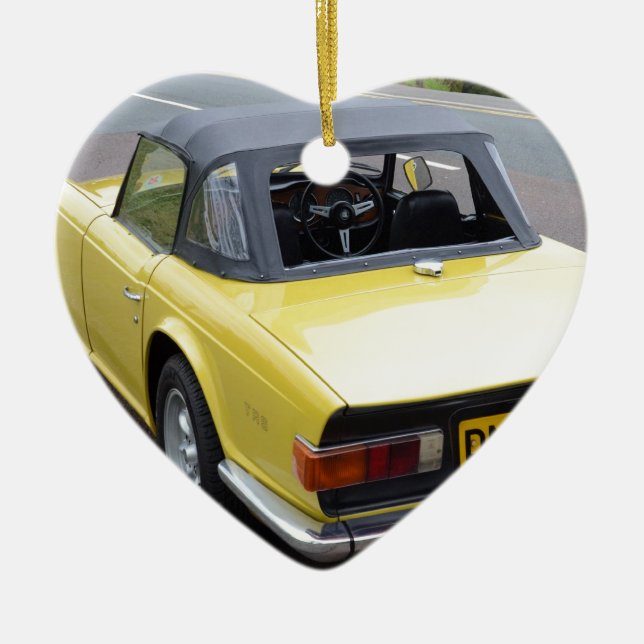 Klassisches TR6 Triumph Sportscar Keramik Ornament (Vorne)