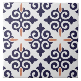 Klassisches traditionelles Blau des marokkanischen Fliese