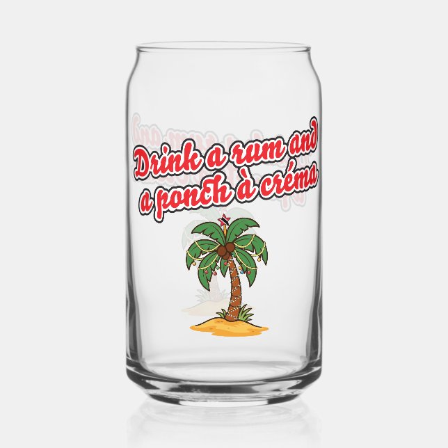 Klassisches Trini-Weihnachtsgetränkeglas Dosenglas (Vorderseite)