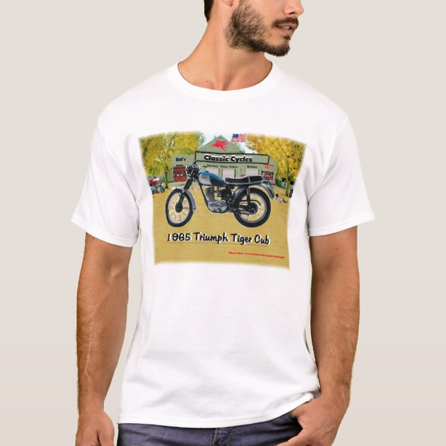 Klassisches Triumph-Shirt der Motorrad-1969 T-Shirt (Vorderseite)