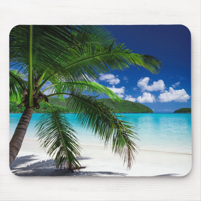 Klassisches tropisches Insel-Strand-Paradies Mousepad (Vorne)