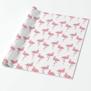 Klassisches tropisches Muster mit rosa Flamingos Geschenkpapier