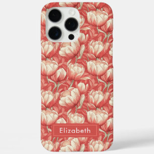 Klassisches Tulpen-Custom-iPhone-Case für Mädchen iPhone 16 Pro Max Hülle