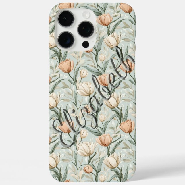 Klassisches Tulpen-Design Personalisierbar iPhone- Case-Mate iPhone Hülle (Rückseite)