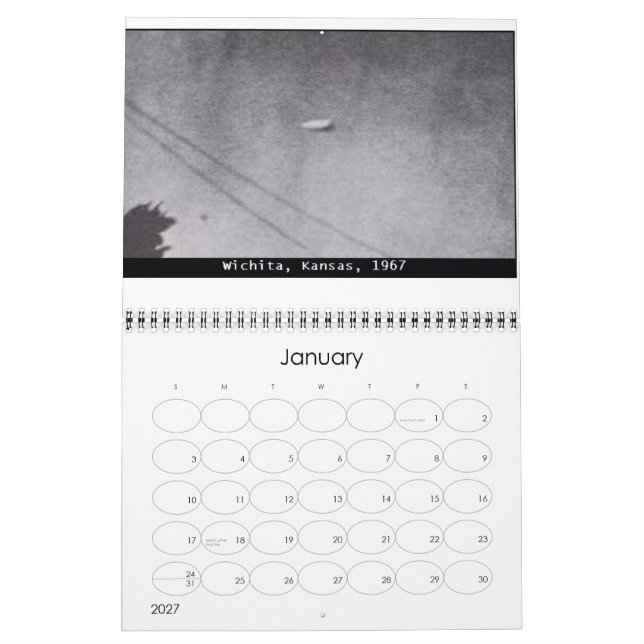 Klassisches UFOs Kalender (Jan 2027)