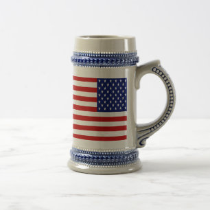 Klassisches und Cooles amerikanisches Flag-Patriot Bierglas