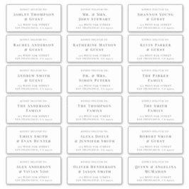 Klassisches und elegantes Mailing für Hochzeitstag Aufkleber