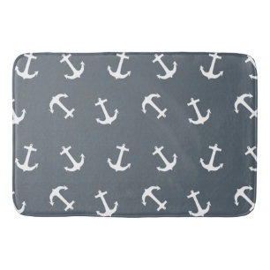Klassisches und elegantes Nautical Anchor-Muster Badematte