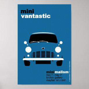 Klassisches ursprüngliches Austin Mini Van Poster