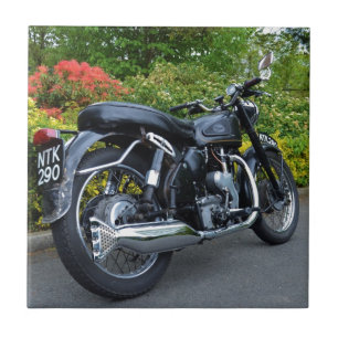 Klassisches Velocette Gift Fliese